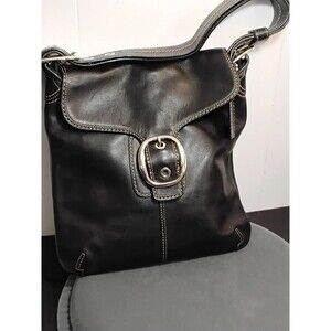 vintage coach shoulder bag black